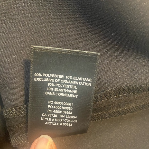 Babaton black skirt from Aritzia / Faux suede / Small - Picture 4 of 4